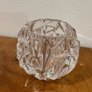 Tiffany & Co. Rock Cut Crystal Votive Candle Holder